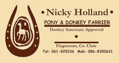 Nicky Holland, Farrier | Business Card and Logo